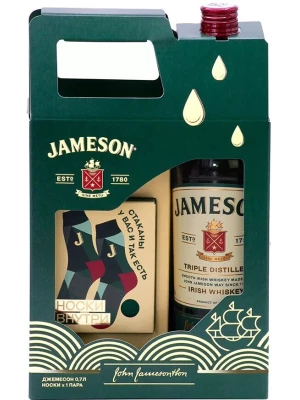 Виски Jameson, gift box with socks 0.7 л