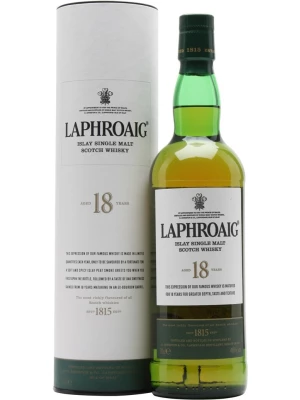 Виски Laphroaig Malt 18 Years Old, gift box 0.7 л