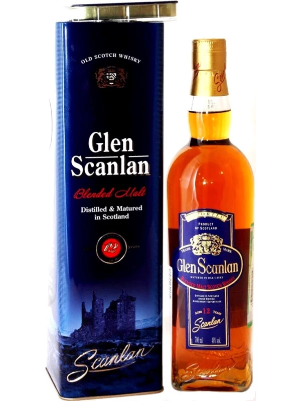 Glen Scanlan Pure Malt, 12 Years Old, gift tube