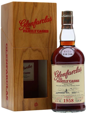 Виски Glenfarclas 1958 Family Casks (40,2%), in gift box 1958 0.7 л