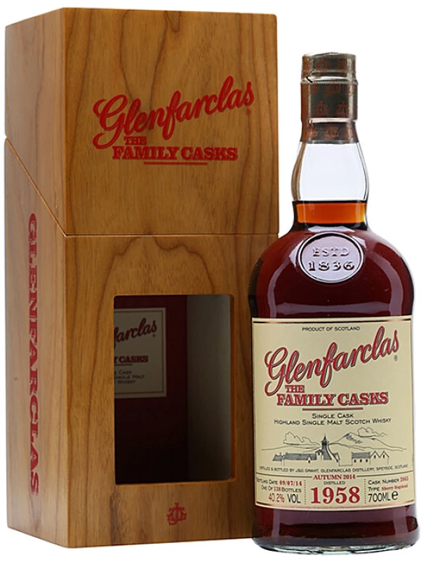 Glenfarclas 1958 Family Casks (40,2%), in gift box