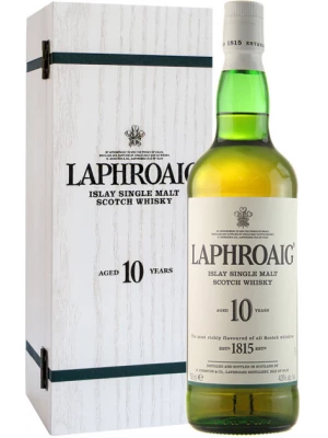 Виски Laphroaig Malt 10 years old, wooden box 0.7 л