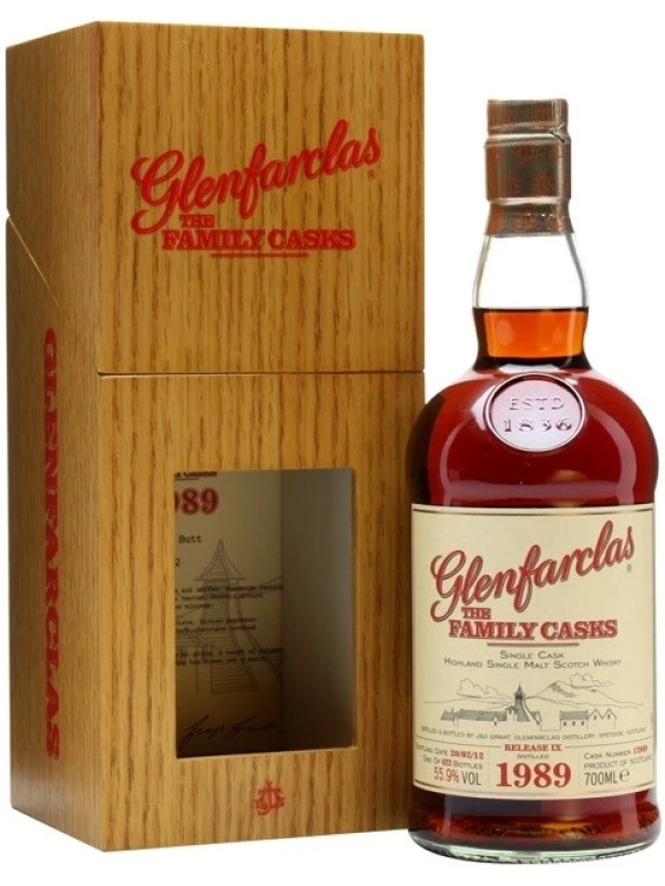 Glenfarclas 1989 Family Casks, in wooden box