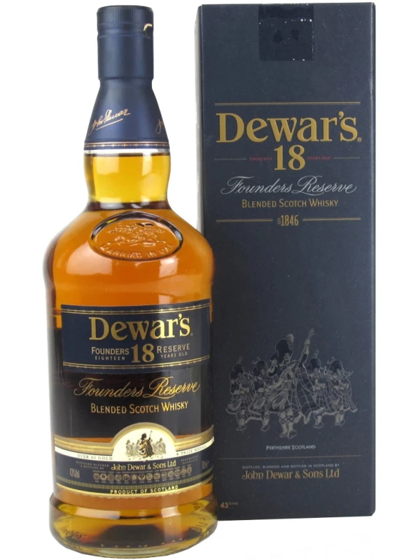 Dewar's, Founders Reserve 18 Years Old, gift box