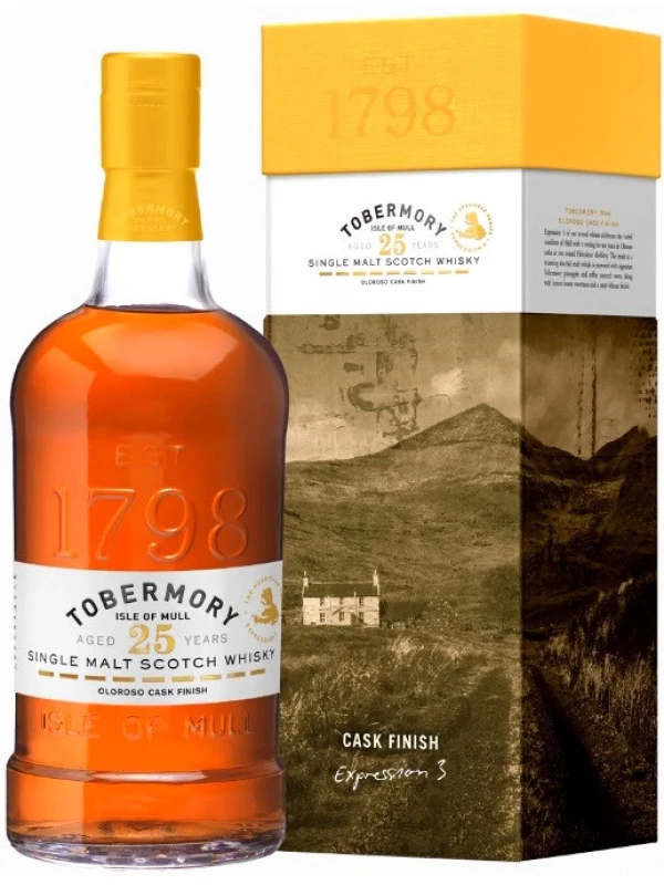 Tobermory 25 Years Old, gift box