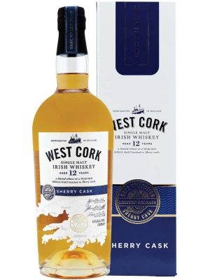 Виски West Cork Sherry Cask 12 Years, gift box 0.7 л