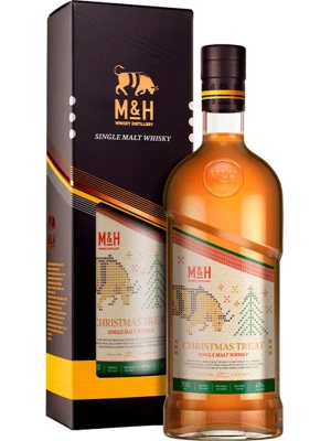 Виски M&H, Christmas Treat , gift box 0.7 л