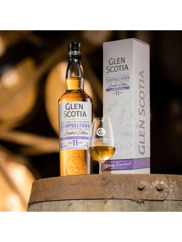 Glen Scotia 11 Years, White Port Cask Finish, gift box
