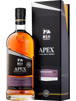 Виски M&H, Apex Peated Fortified Red Wine Cask, gift box 0.7 л