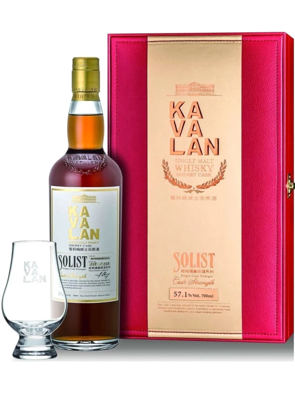 Kavalan, Solist Sherry Cask (57,1%), gift box with glass