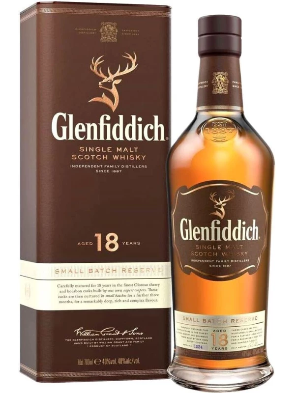 Glenfiddich 18 Years Old, in tube