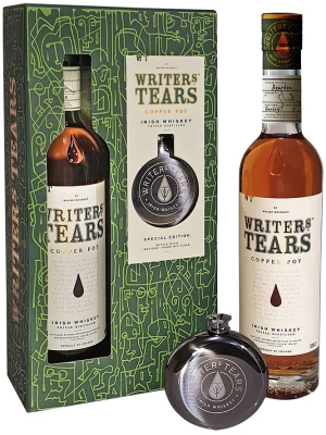 Виски Hot Irishman, Writers Tears Copper Pot, gift box with flask 0.7 л