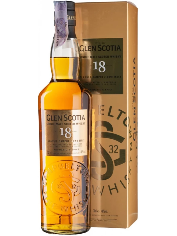 Glen Scotia 18 Years Old, gift box
