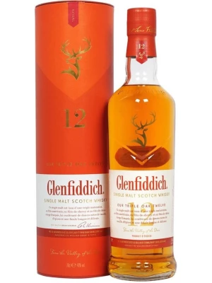 Виски Glenfiddich 12 Years Old Triple Oak, in tube 0.7 л