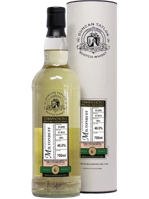 Виски Miltonduff 6 Years Old, Dimensions, in tube 2008 0.7 л