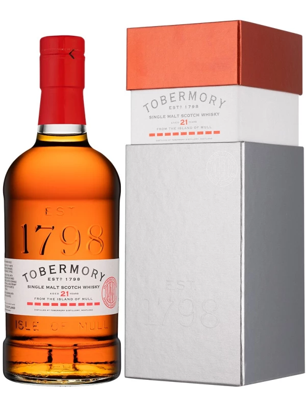 Tobermory 21 Years Old, gift box