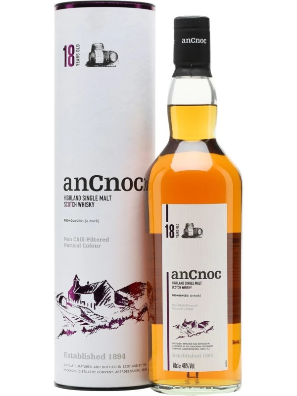 An Cnoc 18 Years Old, in tube