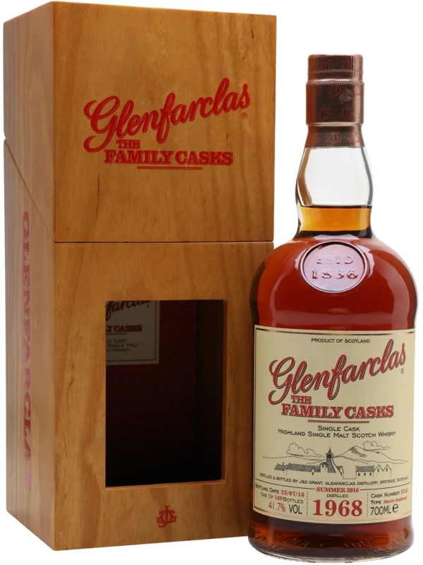 Glenfarclas 1968 Family Casks (41,7%), in wooden box