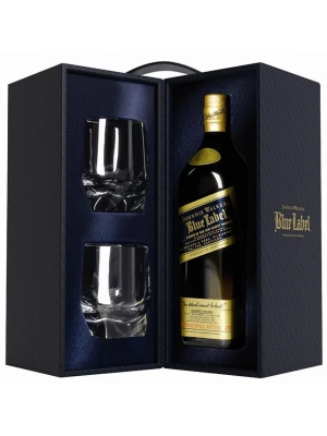 Виски Johnnie Walker, Blue Label, with 2 glasses 0.7 л