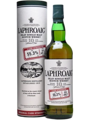 Виски Laphroaig 10 Years Old Cask Strength, in tube 0.7 л