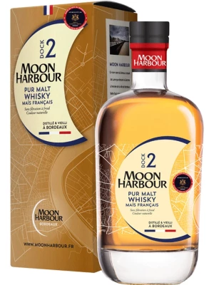 Виски Moon Harbour, Dock 2 Pur Malt Chateau Cantenac Brown, gift box 0.7 л