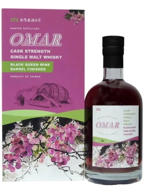 Виски Omar Cask Strength Single Malt Black Queen Wine Barrel Finished, gift box 0.7 л