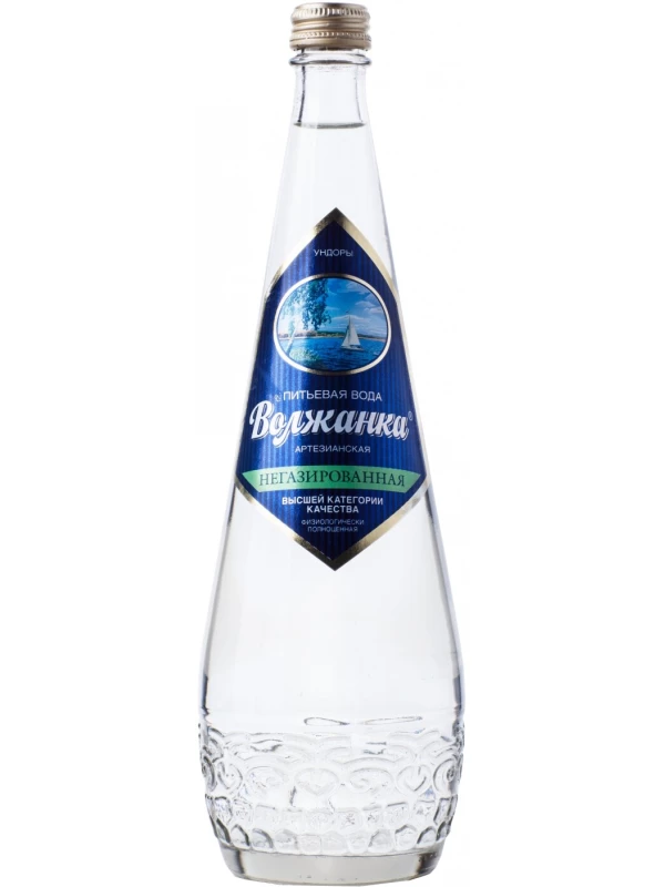 Волжанка негазированная, в стеклянной бутылке