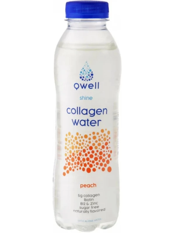 Qwell Collagen Water, Peach