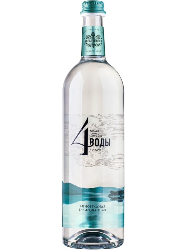 Абрау-Дюрсо, 4 Воды Газированная виноградная, в стеклянной бутылке