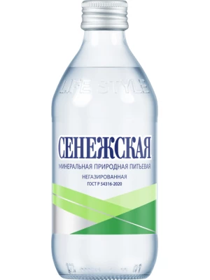 Вода Сенежская Негазированная, в стеклянной бутылке 0.33 л