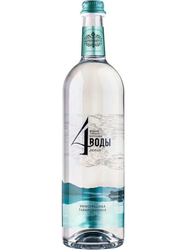 Абрау-Дюрсо, 4 Воды Газированная виноградная, в стеклянной бутылке