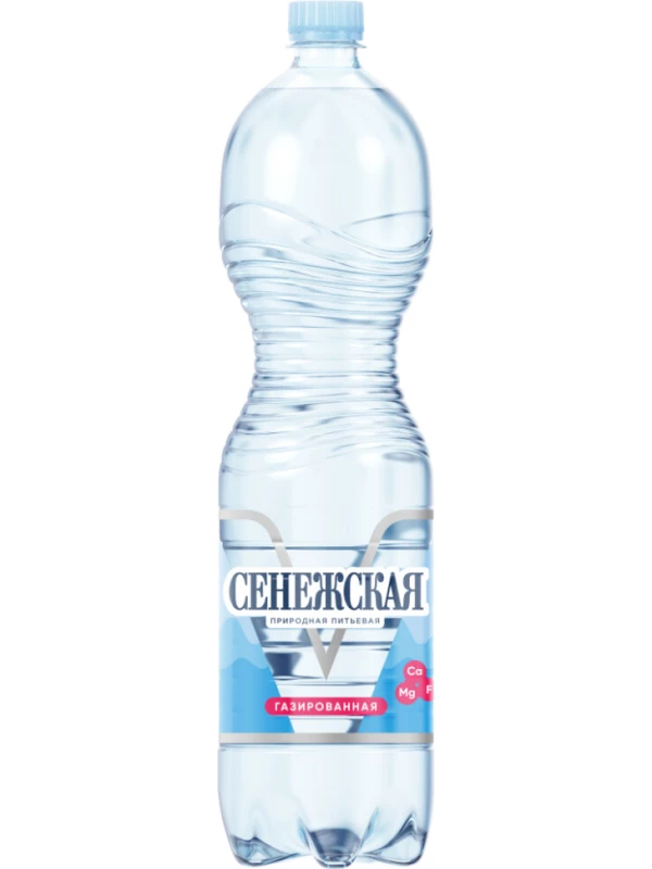 Сенежская Газированная, в пластиковой бутылке