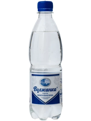 Вода Волжанка минеральная газированная, в пластиковой бутылке 0.5 л