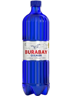 Вода Burabay Qulager Sparkling, PET, PET 1.5 л