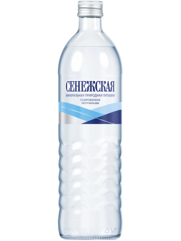 Сенежская Газированная, в стеклянной бутылке