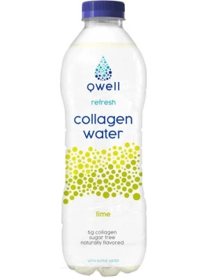 Вода Qwell Collagen Water, Lime 0.53 л