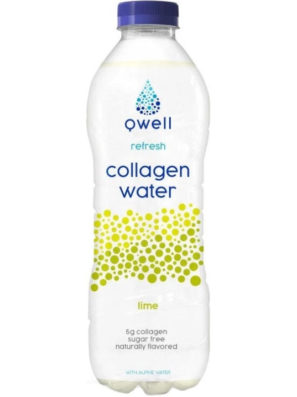 Qwell Collagen Water, Lime