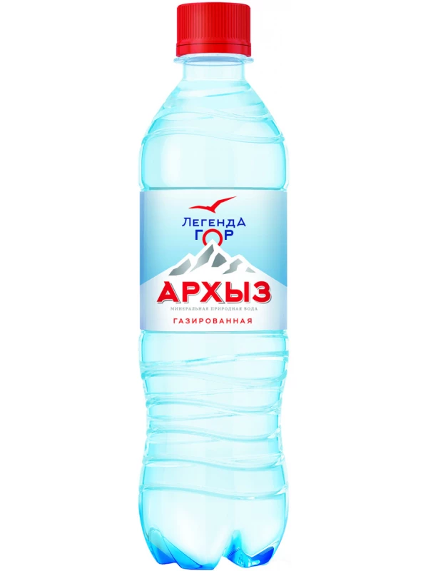 Легенда гор Архыз газированная, в пластиковой бутылке