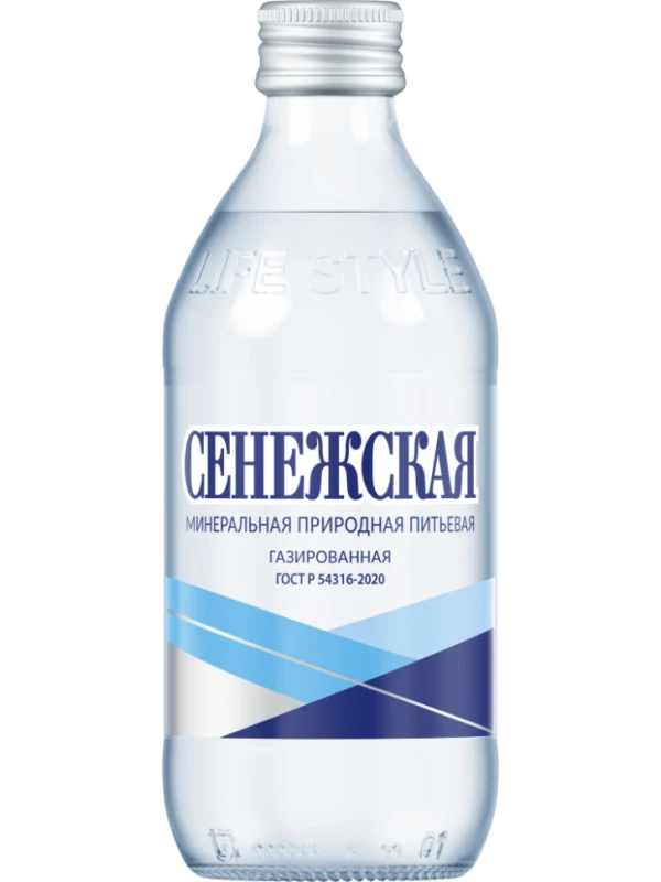 Сенежская Газированная, в стеклянной бутылке