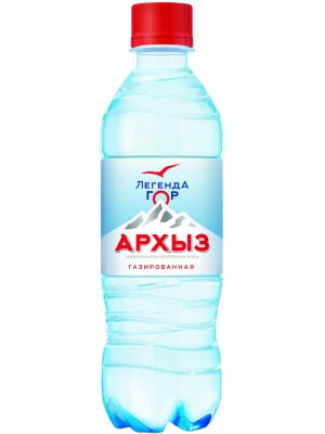 Вода Легенда гор Архыз газированная, в пластиковой бутылке 0.33 л