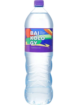 Вода Baikology Sparkling, PET 1.5 л