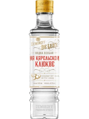 Водка Demiroff De Luxe, On Karelian Cranberry 0.5 л