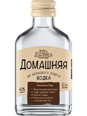 Водка Питейный Дом, Домашняя 0.1 л