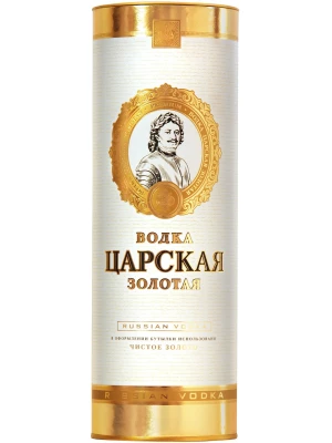 Водка Царская Золотая в тубе 1 л
