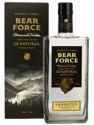 Водка Bear Force Powerful, gift box 0.7 л
