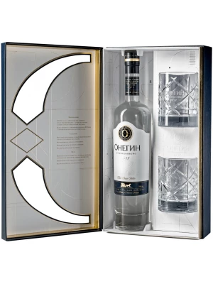 Водка Onegin gift box with two glass 0.7 л