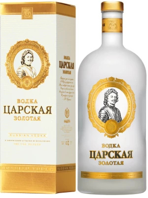 Водка Царская Золотая, в подарочной коробке 1.75 л