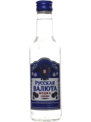 Водка Русская Валюта Платинум 0.25 л