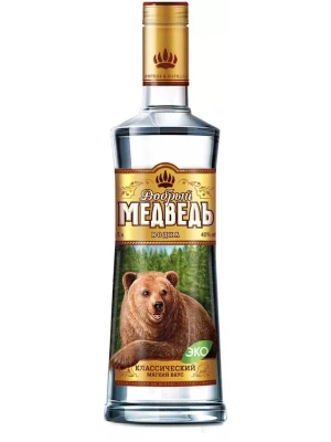 Водка Добрый Медведь Классическая 0.5 л