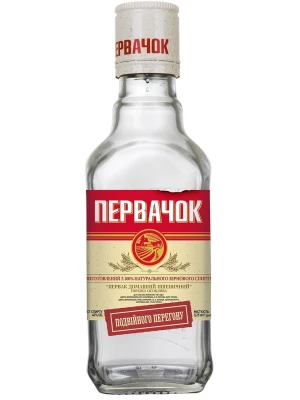Водка Первак Домашний Пшеничный двойной перегонки 0.25 л
